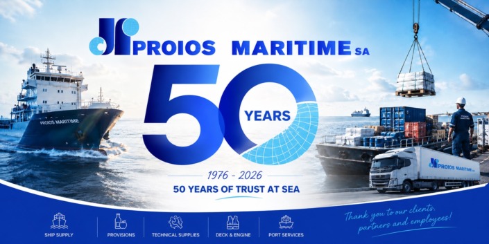Proios Logo 50th year original